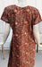 Maroon KalamKari Pure Cotton Nighty. Pure Durable Cotton | Laces and Frills - Laces and Frills