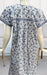 White/Blue Manga Motifs Pure Cotton Nighty. Pure Durable Cotton | Laces and Frills - Laces and Frills