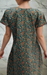 Teal Blue Floral Garden Pure Cotton Nighty. Pure Durable Cotton | Laces and Frills 