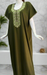 Green Embroidery Soft Cotton Nighty. Soft Breathable Fabric | Laces and Frills