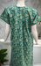 Sea Green Garden Pure Cotton Nighty. Pure Durable Cotton | Laces and Frills