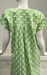 Green Floral Pure Cotton Nighty. Pure Durable Cotton | Laces and Frills