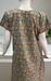 Grey/Orange Floral Garden Pure Cotton Nighty. Pure Durable Cotton | Laces and Frills