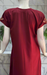 Maroon Embroidery Soft Cotton Nighty. Soft Breathable Fabric | Laces and Frills