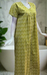 Yellow Green Full Open Pure Cotton Nighty. Pure Durable Cotton | Laces and Frills