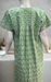 Green Leafy Full Open Pure Cotton Nighty. Pure Durable Cotton | Laces and Frills