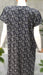 Navy Blue Motif Spun Maternity Nursing Nighty. Flowy Spun Fabric | Laces and Frills