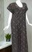 Black/Brown Abstract Spun Maternity Nursing Nighty. Flowy Spun Fabric | Laces and Frills