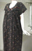 Black/Brown Abstract Spun Maternity Nursing Nighty. Flowy Spun Fabric | Laces and Frills