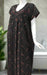 Black/Pink Abstract Spun Maternity Nursing Nighty. Flowy Spun Fabric | Laces and Frills