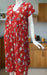 Red Floral Soft Cotton Maternity Nursing Nighty. Soft Breathable Fabric | Laces and Frills