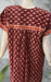 Maroon Manga Motif Pure Cotton Nighty. Pure Durable Cotton | Laces and Frills