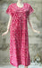 Pink Flora Pure Cotton Nighty. Pure Durable Cotton | Laces and Frills